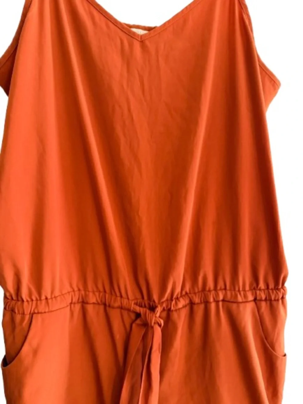 Women’s Rust Orange Sleeveless Romper